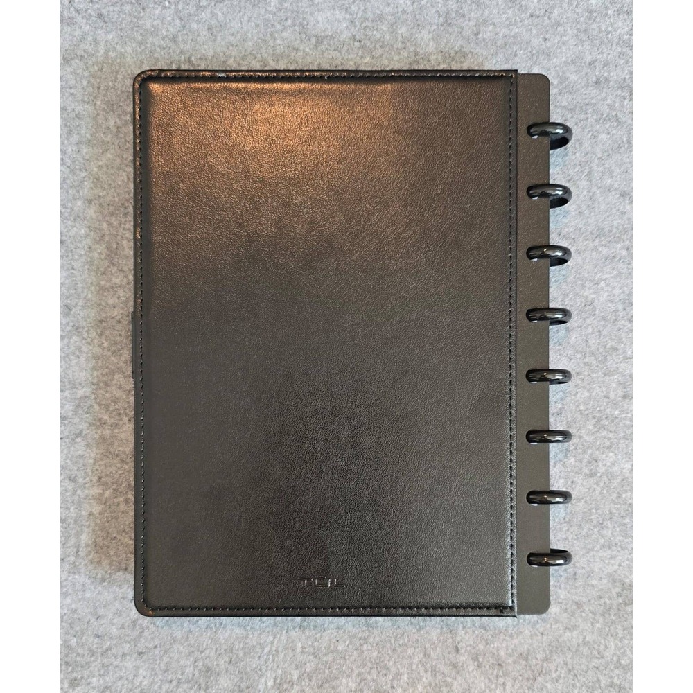TUL Discbound Notebook A5 With Leather Cover Junior Size, 60 Sheets, Black NWOT - Picture 3 of 10
